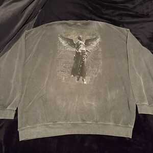 Gray COSMIC AURA crewneck sweatshirt #skater